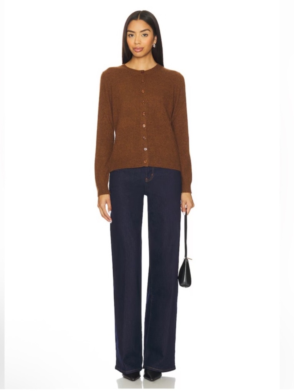 NEW Frame Le Slim Palazzo Long Wide Leg Rinse Dark Wash Size 24 - Picture 3 of 7